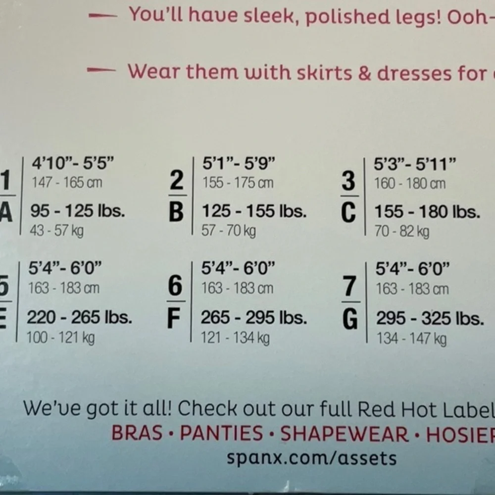 SPANX Red Hot Label High-Waist Sheers Shaping Pantyhose. Black. Size 6F